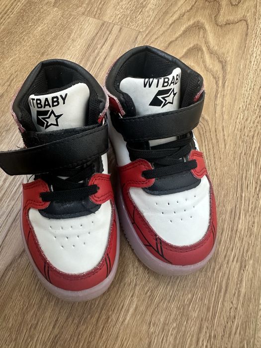 Хайтопи, кросівки Spider-Man з Led підсвіткою