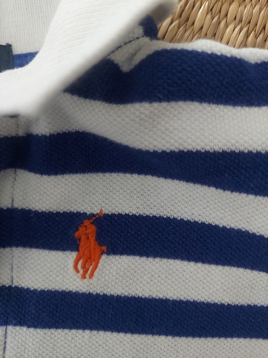 Polo Ralph uroczy klasyk rampers/bodziak cotton extra r 12 m i 74 - 80