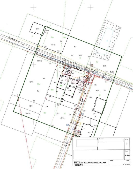 Działka inwestycyjna o pow. 865 m2 z projektem i PNB