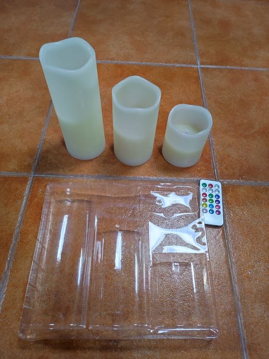 Velas led em cera