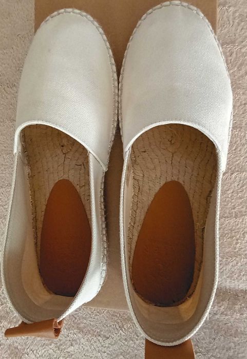 espadryle męskie r.42 białe