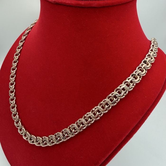 Złoty łańcuszek męski • Splot Garibaldi • HALOgsm biżuteria używana