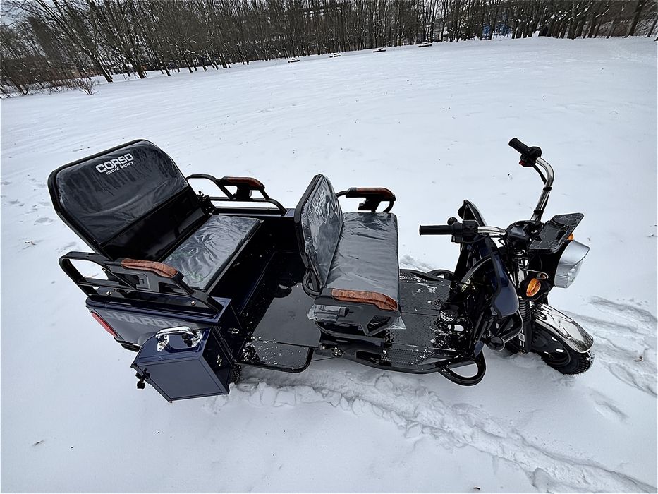 Трицикл Corso Hardy 1200w 60v 38Ah. Трайк. Мурашка.: 46 100 грн