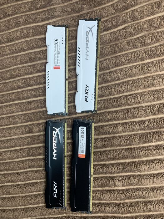 Fury HYPERX DDR3 4 плашки по 8 гб