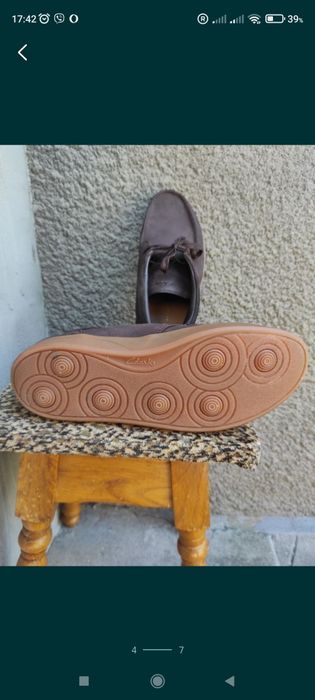 Clarks.Ботинки кожаные мужские