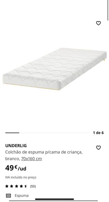Cama e colchão 70x160