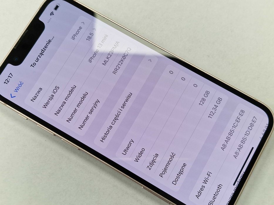 iPhone 13 mini 128GB/ Pink/ Grade A/ kondycja baterii 76%/ Gwarancja