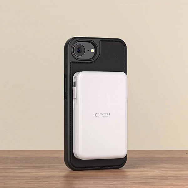 Tech-Protect Wallet Magsafe Iphone 16E Matte Black