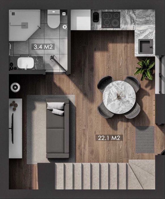 Кутовий таунхаус 44500 (є-Оселя та інші держ. програми)