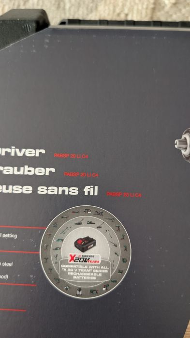 Шуруповерт parkside Performance pabsp 20 li c4