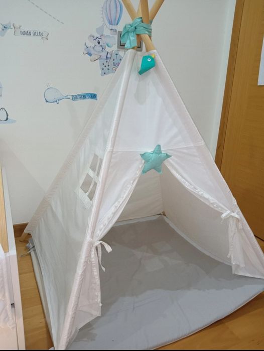 Tenda tipi/Montessori verde água