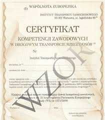 Użyczę certyfikat kompetencji