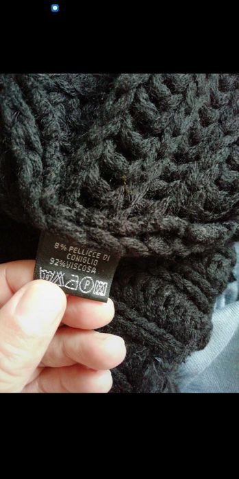 Poncho quentinho com apliques