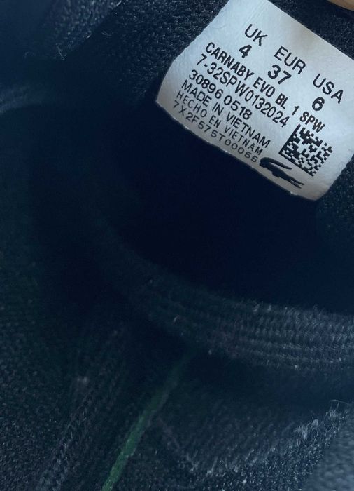 LACOSTE Carnaby Evo r.37 oryginalne buty skórzane damskie stan BDB