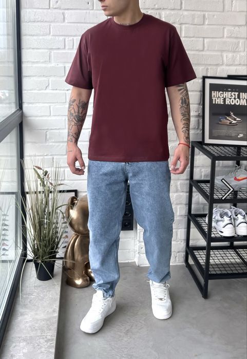 Футболка Staff bordo basic L