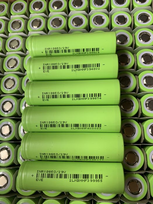 Акція! Аккумуляторы, акумулятори 18650 eve inr 29v