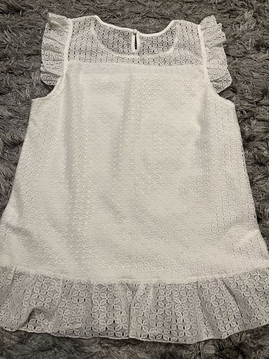 Biała bluzka koronkowa House