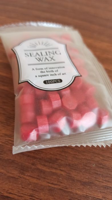 Воск красный печать сургуч 100 штук ложечка для воска ложка для писем ...