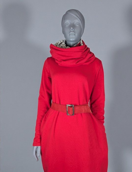 Sukienka CZAKRA – NOWA – rozmiar M –  sukienka dresowa + komin