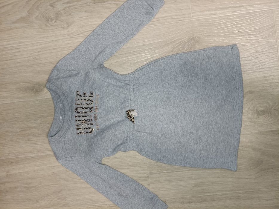 Теплое платье туника на девочку 3 года