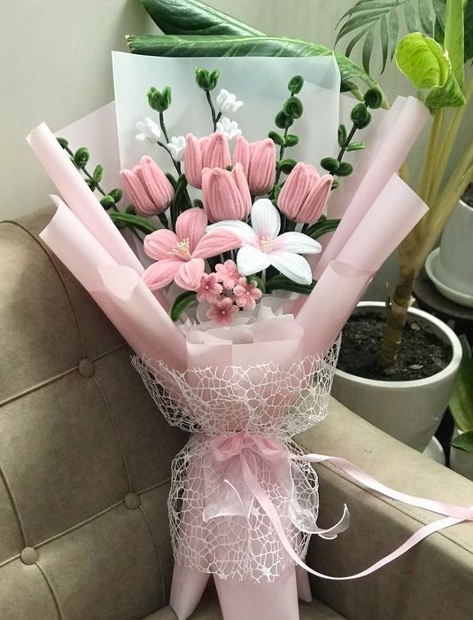 Виготовлення до 8 Березня букетів Ручної роботи 
Ціни залежать від В