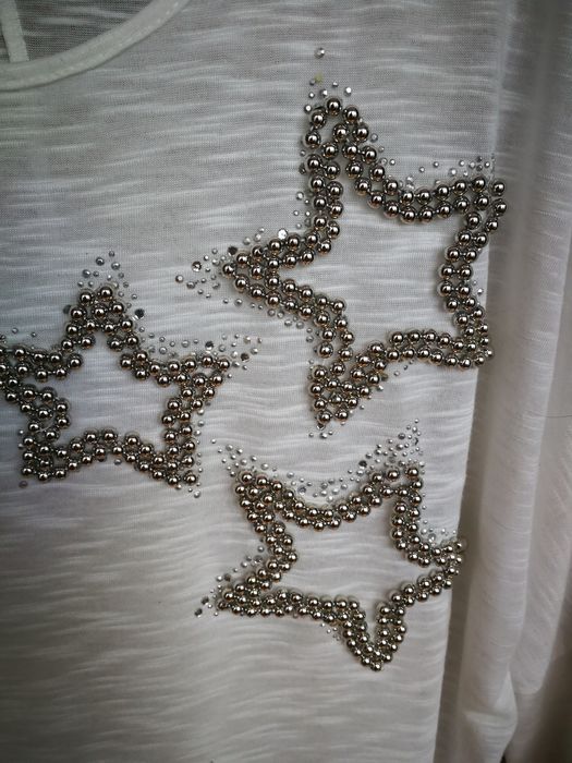 Bluzka damska biała rozmiar M oversize.