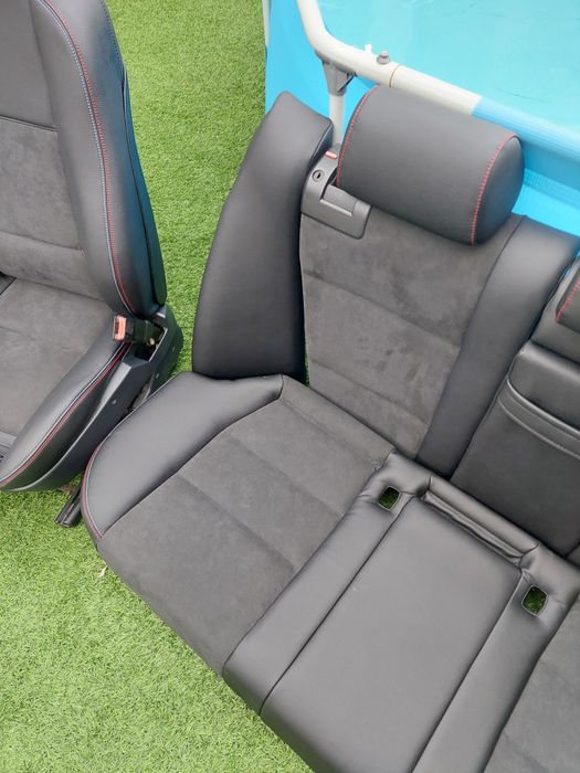 Bancos Bmw E39 Pack M Personalizados Alcântara e Pele Preta Novos