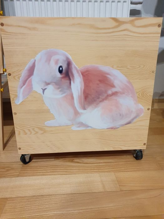 Duża skrzynia na zabawki Bambooko 50x50x50