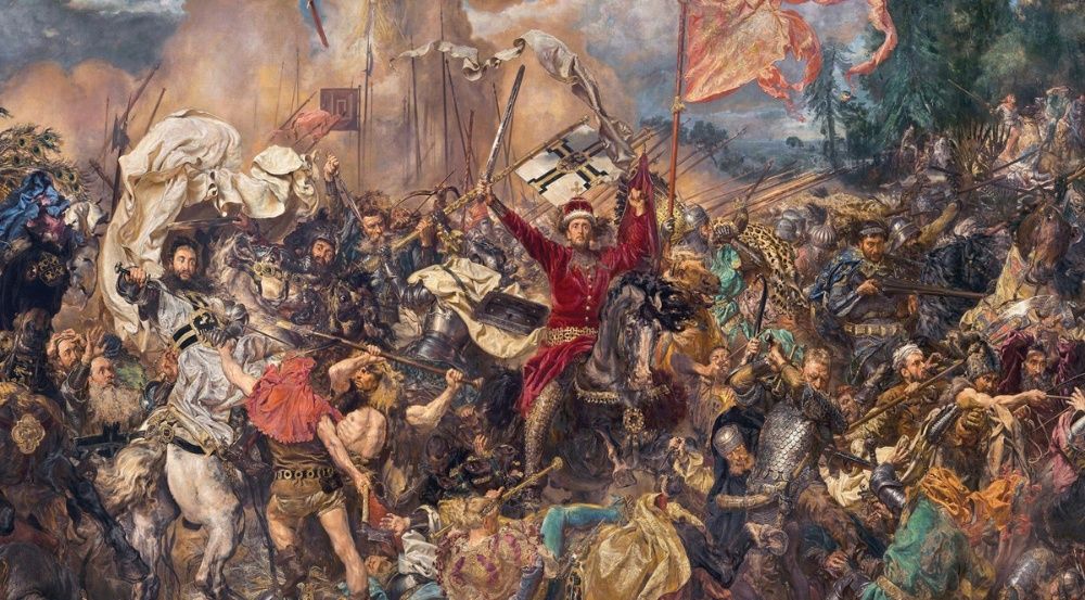 Duży obraz reprodukcja Jan Matejko BITWA POD GRUNWALDEM Wrocław + rama