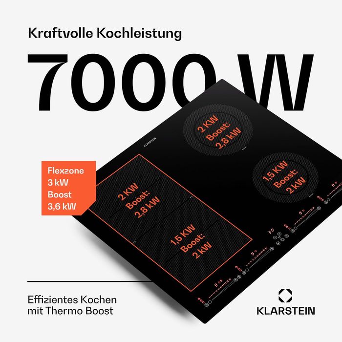 Керамическая индукционная плита Masterzone 60 Hybrid Kochfeld 7200 Вт,