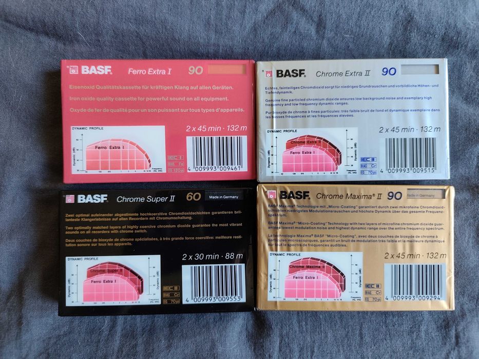 kasety magnetofonowe BASF Folia