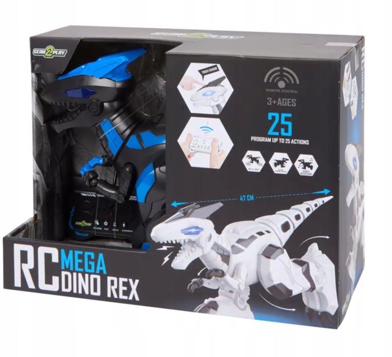 Dinozaur sterowany  robot interaktywny zabawka Mega Dino Rex