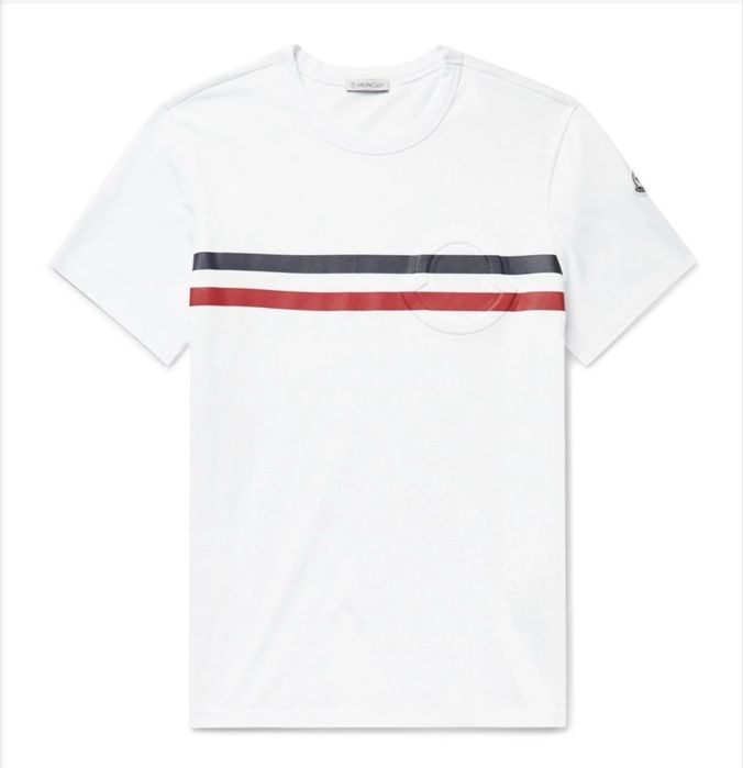 Koszulka Moncler Stripe Log XL