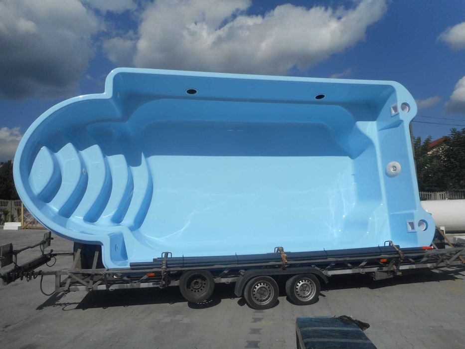 Basen rodzinny z osprzętem PLUS TENERYFA 7,00 x 3,50 Poliestrowy