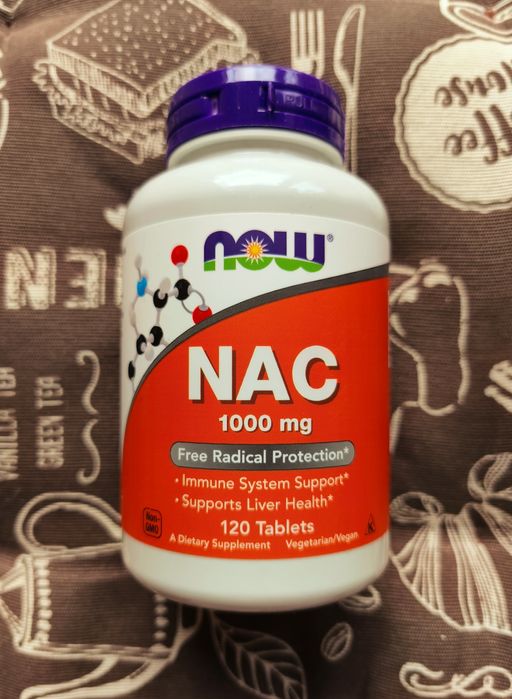 NAC (N-ацетилцистеїн) Now Foods 600 1000 мг АЦЦ НАК iherb 100 120