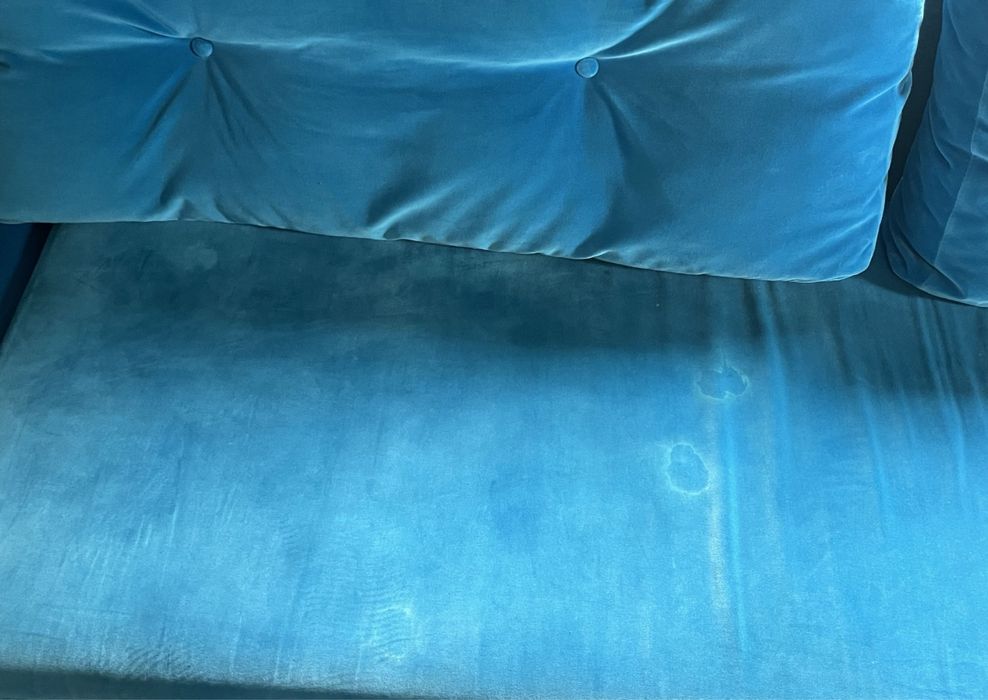 Sofa narożnik  niebieski