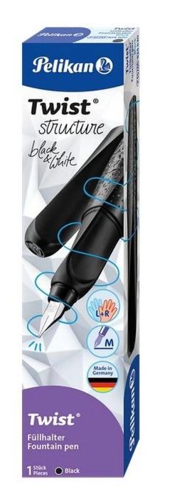 Pióro wieczne Twist Structure Black PELIKAN PELIKAN etui kartonowe,