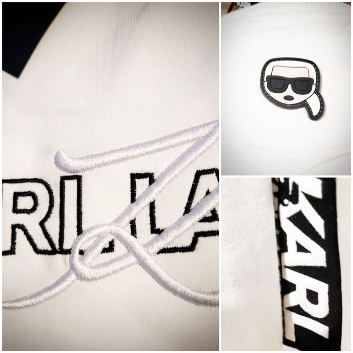 Bluza Karl Lagerfeld męska biała