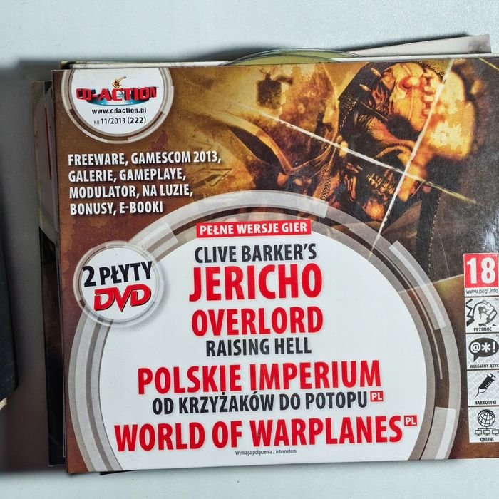 CD-Action nr (222) POLSKIE IMPERIUM od Krzyżaków Clive Barkers JERICHO