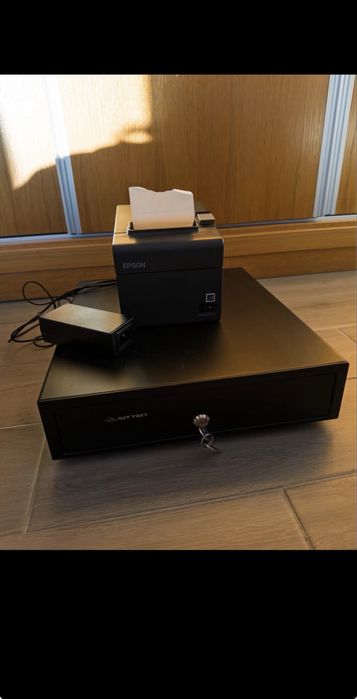 Sistema POS Completo Epson (Impressora de Talões + Gaveta de caixa)