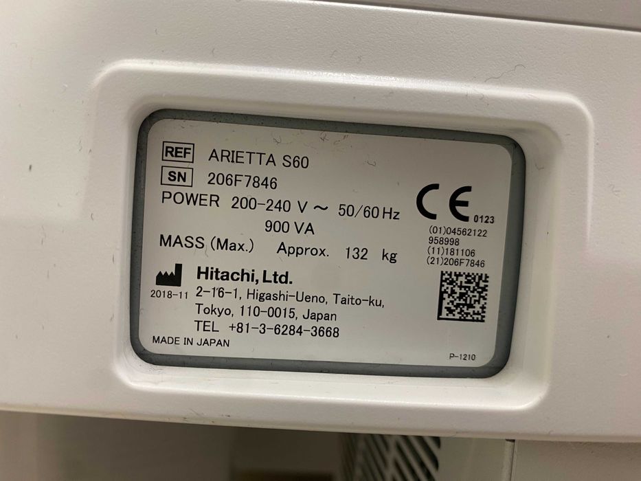 Aparat USG Hitachi Arietta S60 + głowice L441, S211, L55, C41v1