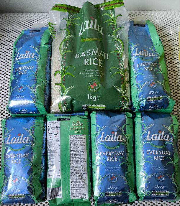 Рис Laila Rice, борошно з мигдалю, борошно пшеничне Туреччина, Польща