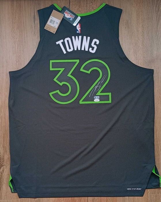 Karl-Anthony Towns Minnesota Timberwolves NBA koszulka autograf JSA