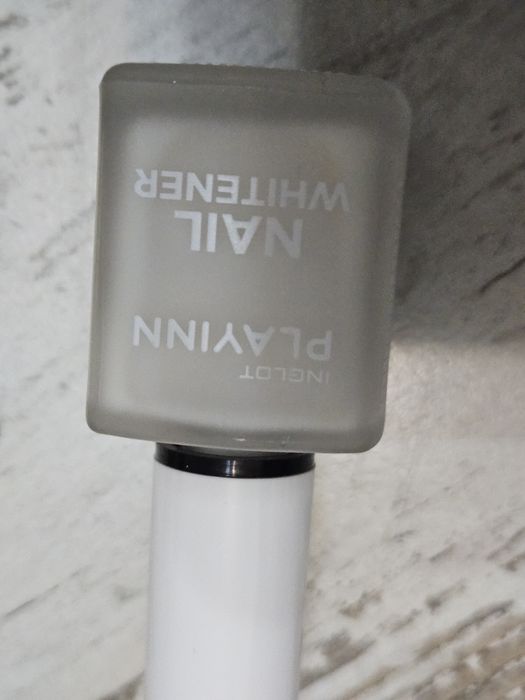 INGLOT Nail Whitener+Sally Hansen Matte Top/baza+żelowy top