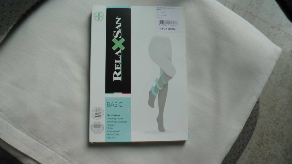Podkolanówki ucisk. RELAXSAN BASIC PLUS 140 DEN, klasa ucisku 2, roz.2