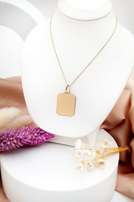 Złota zawieszka blaszka