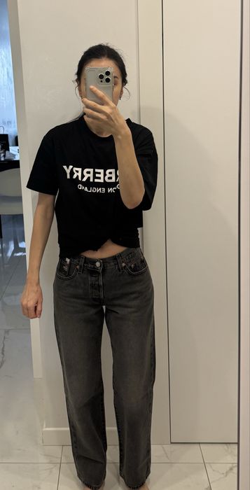 Джинси бренду Levi’s, 501 модель 90-х прямого крою, сіро-чорні