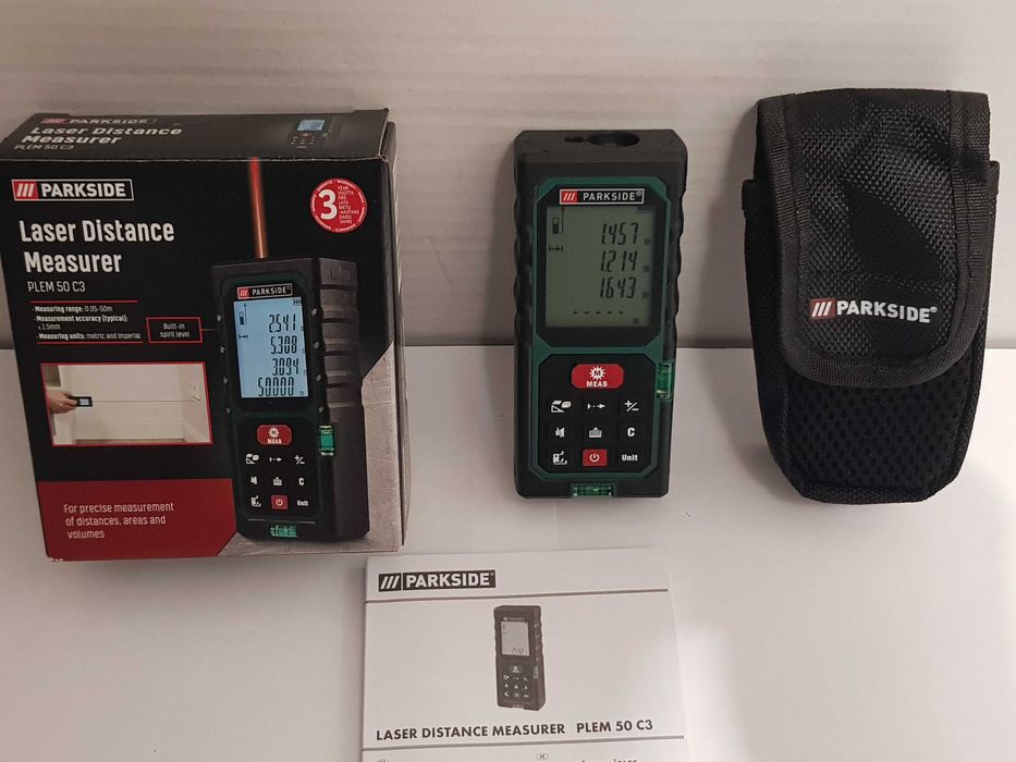 Laserowy dalmierz PARKSIDE PLEM 30 C3 miara miarka cyfrowa neo nivel