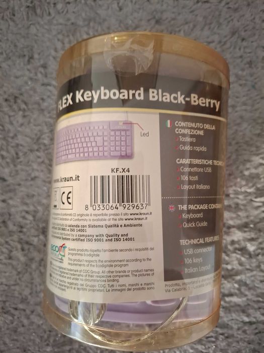 Teclado flexível Kraun para PC (LAYOUT ITALIANO)