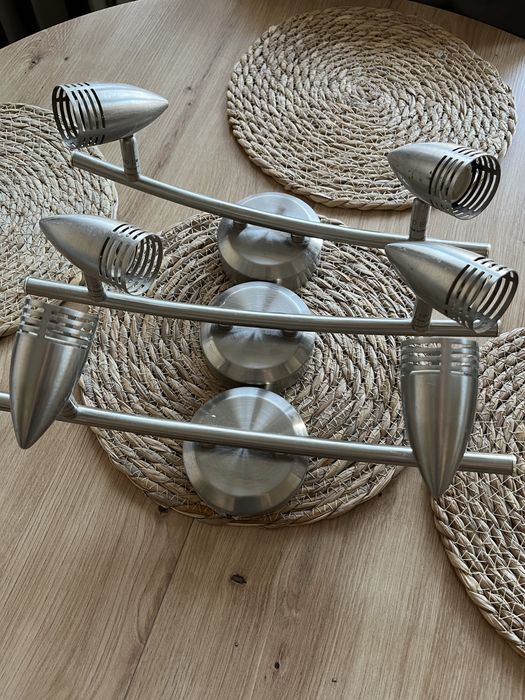Zestaw trzech lamp, kinkiet, spot, oprawa halogenowa GU10